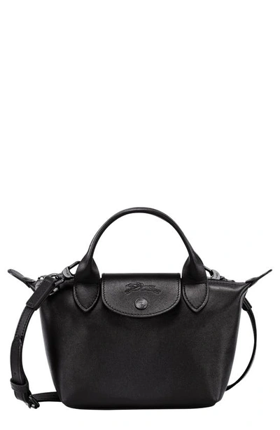 Longchamp Extra Small Le Pliage Leather Top Handle Bag