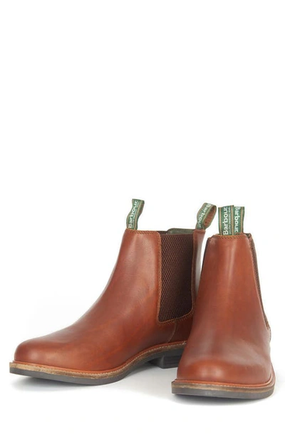 Shop Barbour Farsley Chelsea Boot In Teak