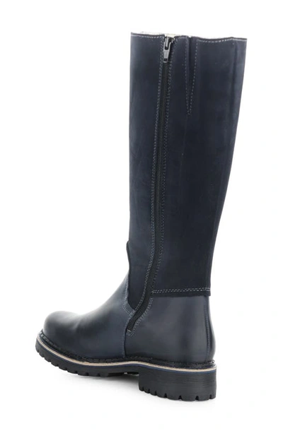 Bos. & Co. Hudson Waterproof Boot In Navy Saddle/ Suede