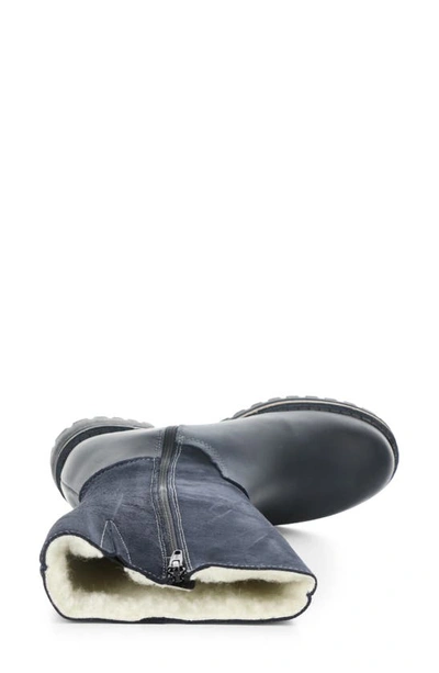 Shop Bos. & Co. Hudson Waterproof Boot In Navy Saddle/ Suede