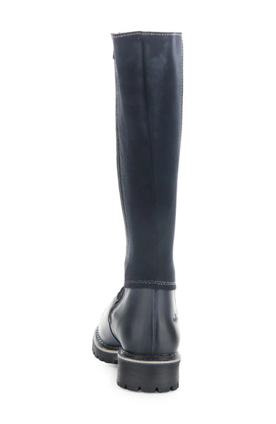 Bos. & Co. Hudson Waterproof Boot In Navy Saddle/ Suede