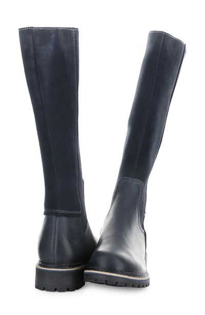 Bos. & Co. Hudson Waterproof Boot In Navy Saddle/ Suede