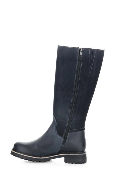 Shop Bos. & Co. Hudson Waterproof Boot In Navy Saddle/ Suede