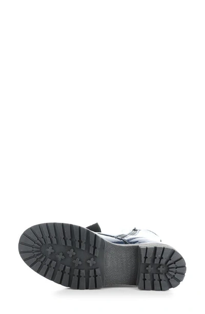 Bos. & Co. Paulie Waterproof Lace-up Bootie In Blue Mascara Patent