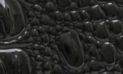 Shop Brahmin Cordelia Croc Embossed Leather Wallet In Black