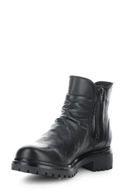 Shop Bos. & Co. Cecil Slouch Waterproof Bootie In Black Feel Leather