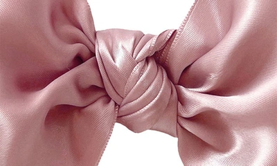 Baby Bling Tulle Fab Bow Headband In Antique Pink