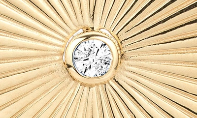 Shop Adina Reyter Diamond Rays Charm In Yellow Gold