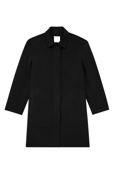 Shop Theory Wool & Cashmere Car Coat In Black