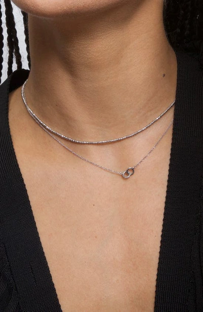 Shop Adina Reyter Bead Chain Necklace In Sterling Silver