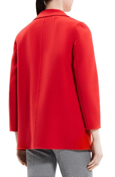 Shop Theory Clairene Wool & Cashmere Jacket In Geranium