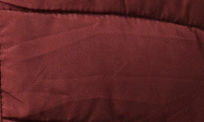Shop Bernardo Hooded Quilted Water Repellent Jacket In Ruby Wine