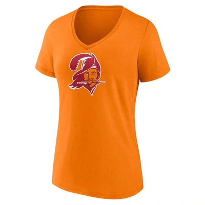 Shop Fanatics Branded Mike Evans  Orange Tampa Bay Buccaneers Player Icon Name & Number V-neck T-shirt