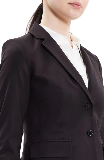 Theory Carissa Stretch Wool Classic Suit Jacket In Mink