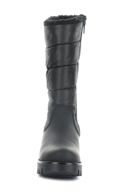 Shop Bos. & Co. Gracen Prima Waterproof Winter Boot In Black Bard/ Piumino