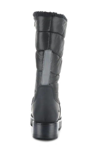 Shop Bos. & Co. Gracen Prima Waterproof Winter Boot In Black Bard/ Piumino