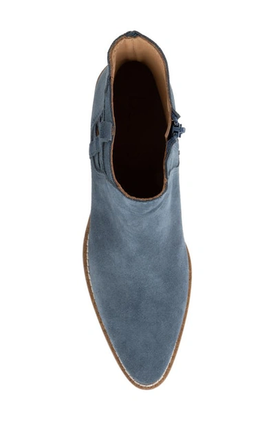 Bueno Veronika Bootie In Indigo Suede