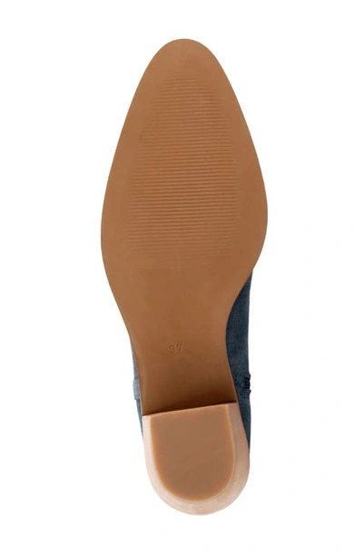 Bueno Veronika Bootie In Indigo Suede