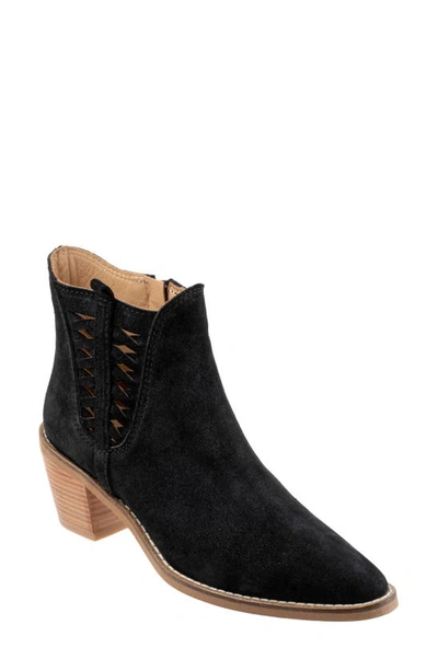 Shop Bueno Veronika Bootie In Black Suede