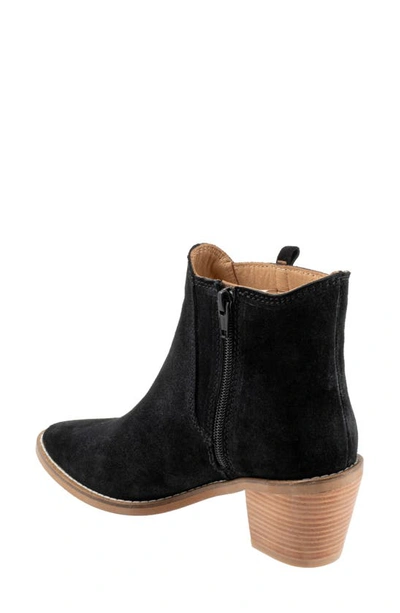 Bueno Veronika Womens Cut-out Suede Ankle Boots In Black