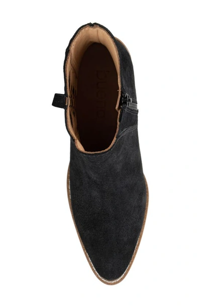 Bueno Veronika Womens Cut-out Suede Ankle Boots In Black