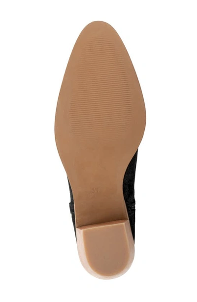 Bueno Veronika Womens Cut-out Suede Ankle Boots In Black
