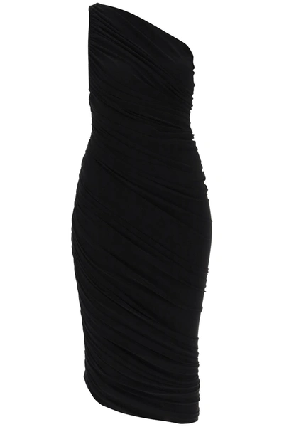 Shop Norma Kamali 'diana' Ruched One Shoulder Dress