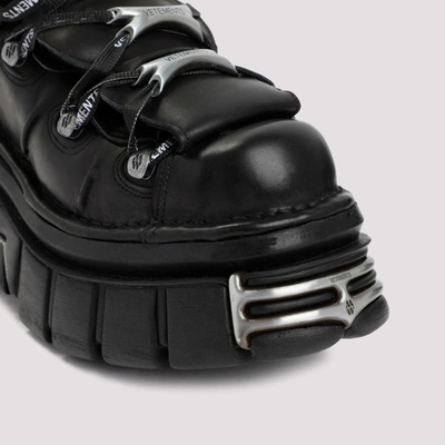 Shop Vetements X New Rock Platform Sneakers Shoes In Black