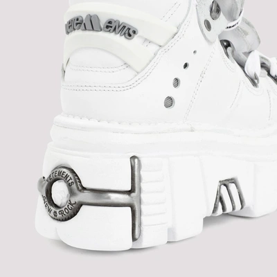 Shop Vetements X New Rock Platform Sneakers Shoes In White