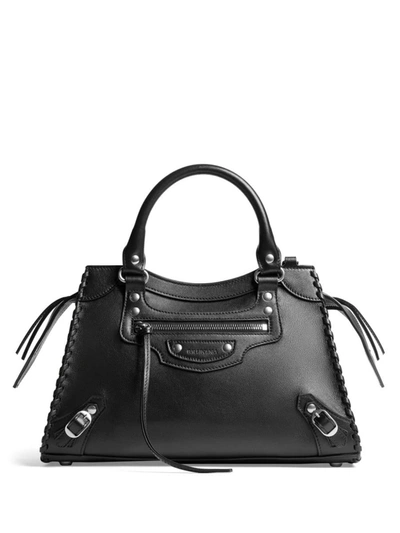 Shop Balenciaga Neo Classic City Small Leather Handbag In Black