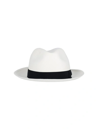 Shop Borsalino Hats In White