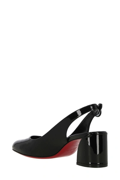 Shop Christian Louboutin Sandals In Black/lin Black