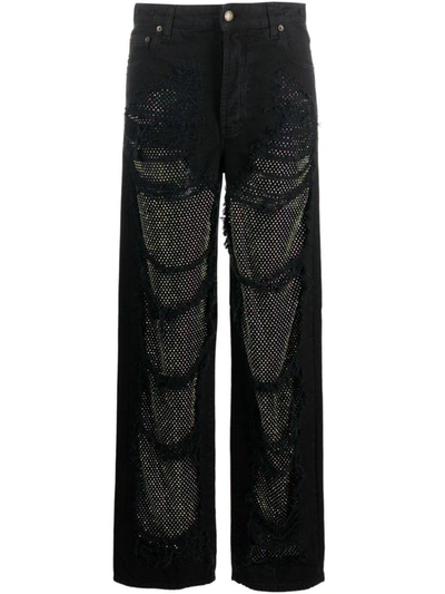 Shop Darkpark Karen Wide Leg Jeans Clothing In Black