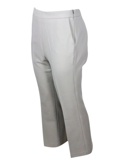 Shop Fabiana Filippi Trousers In Grey
