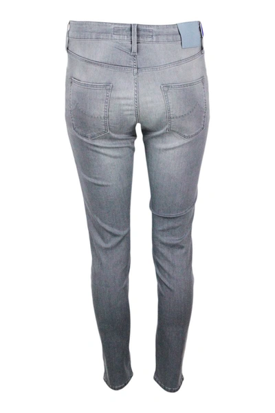 Shop Jacob Cohen Trousers In Grey