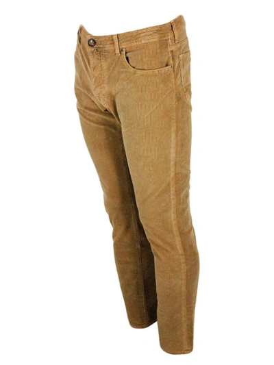 Shop Jacob Cohen Trousers In Brown