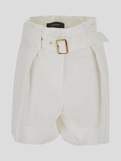 Shop Pinko Shorts In White