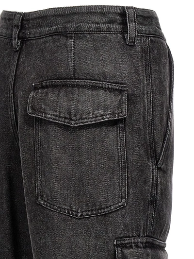 Isabel Marant Terence Mid-rise Cargo Jeans In Gray