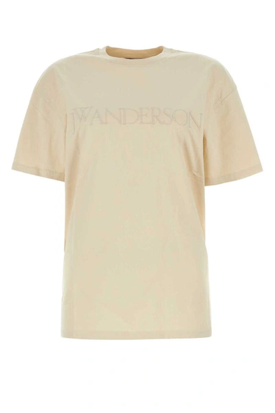 Shop Jw Anderson T-shirt In Beige O Tan
