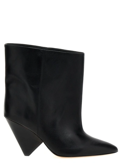 Shop Isabel Marant 'miyako' Ankle Boots In Black