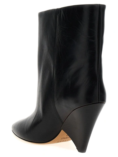 Shop Isabel Marant 'miyako' Ankle Boots In Black