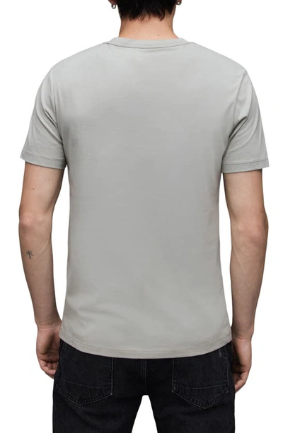 Shop Allsaints Brace Tonic Slim Fit Cotton T-shirt In Cloudy Green