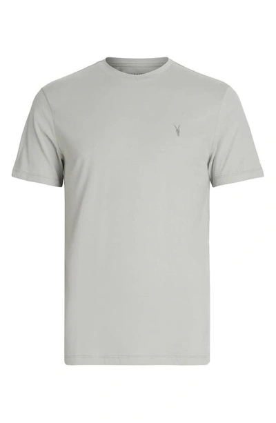 Shop Allsaints Brace Tonic Slim Fit Cotton T-shirt In Cloudy Green