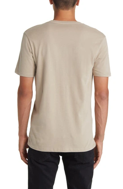 Shop Allsaints Brace Tonic Slim Fit Cotton T-shirt In Beige Taupe
