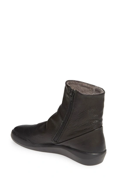 Softinos By Fly London Bler Bootie In Black Leather