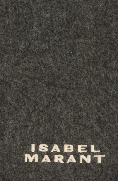 Shop Isabel Marant Firny Alpaca Blend Scarf In Grey