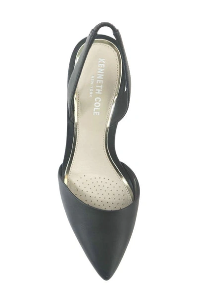 Shop Kenneth Cole New York Riley Slingback Pointed Toe Pump In Black