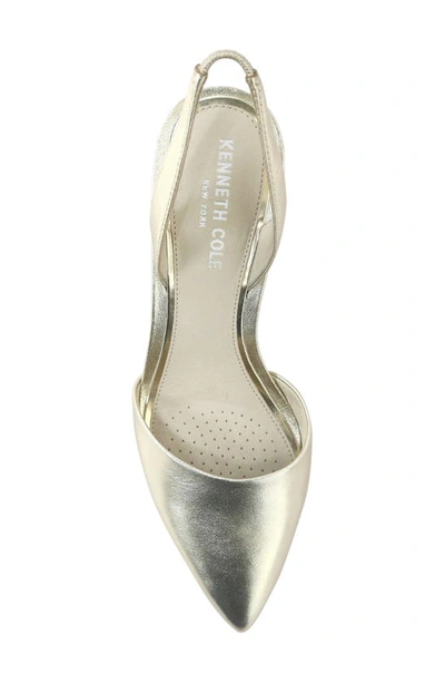 Shop Kenneth Cole New York Riley Slingback Pointed Toe Pump In Champagne