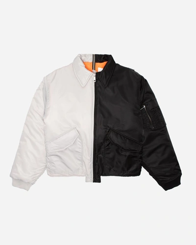 Shop (d)ivision Split Bomber Jacket In Black
