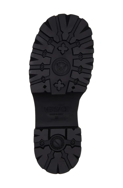 Shop Versace Medusa Medallion Chelsea Boot In Black